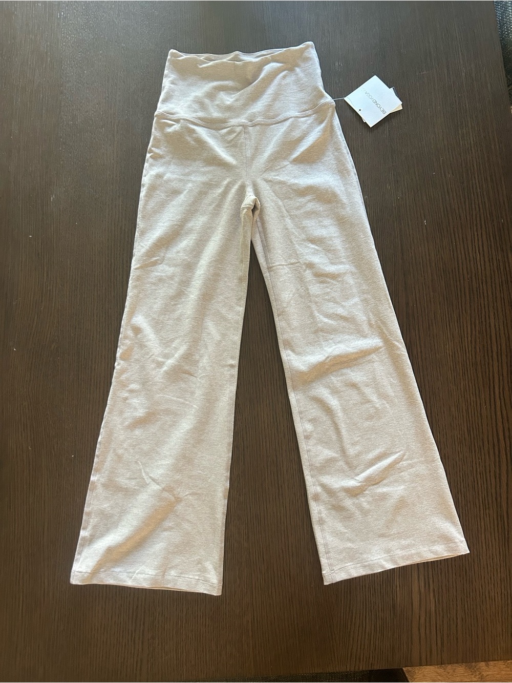 Beyond Yoga High-Rise Flared Crop Pants - Light Taupe. NWT!